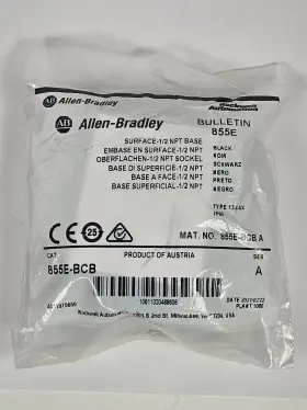 855e-bcb Bradley New Allen A Surface 1/2 Npt Base Black Module Lamp Mount Usa