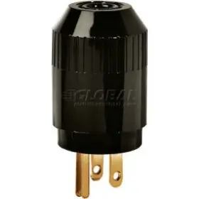 5965b Bryant Techspec Straight Blade Plug 15a 125v Black Electric Div Of