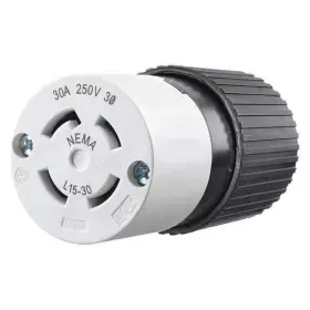L15-30r Bryant 71530nc Locking Connector 30 A 250v Ac Three Phase 3 Pole Screw Terminals