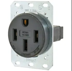 14-50r Bryant 9450fr Straight Blade Receptacle 1 Outlet Nema 50 A 125/250v
