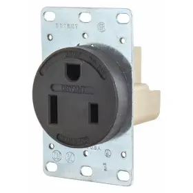 9650fr Bryant Straight Blade Receptacle 6-50r 50 A 250v Ac 2 Pole 3 Wire Flush