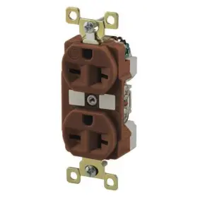 Bry5462 Bryant Straight Blade Receptacle 6-20r 20 A 250v Ac 2 Pole 3 Wire Flush Mount