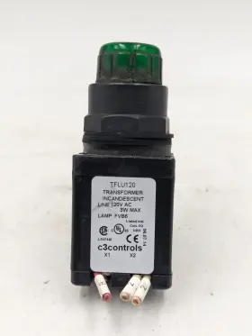 Tflu120 C3controls Green Transformer Light Lamp 120v 60hz Used #2