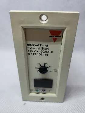 Mros10012837-s112166115 Carlo Gavazzi Interval Timer External Start S112156115 Used