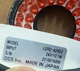 Ldr2-42rd2 Ccs Machine Vision Ring Light Red 24v 2.1w 630nm Cognex #3