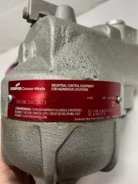 Oac2473 Crouse-hinds Heavy Duty Standard Selector Switch - New In Box #3