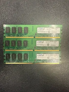Ct25664aa800.m16fj2 Crucial Lot Of 3 / Tech 2gb 240-pin Ddr2 Unbuff Pc2-6400