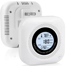 Yc302 Daffypop Plug-in Carbon Monoxide And Natural Gas Leak Detector 4-in-1 Co Methane Prop
