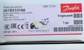 061b510166 Danfoss 25 250bar 1pc New In Box Mbc5100 Pressure Switch