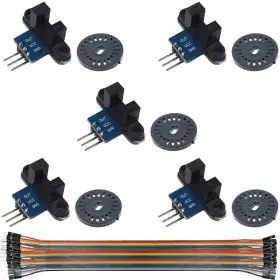 Gr-us-227 Daoki 5pcs Speed Measuring Sensor Ir Infrared Slotted Optical Black