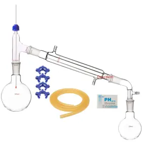 Deschem 971311073981 500ml 24/40 Glass Distillation Apparatus New Lab Glassware Kit For Essential