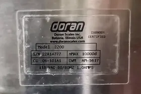 2200-cn Doran 2200 Scale Indicator Display 115vac 50/60hz Useable With Many Floor Scales #2