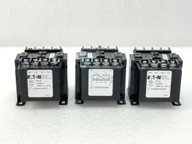 C0050e2axxp1 Eaton Lot Of 3 50va 50/60mhz Industrial Control Transformer Great