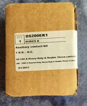 Ds200ek1 Eaton Ds200ek1. Auxiliary Contact Kit. N.o. / N.c. Ser. A