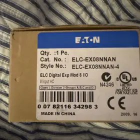 Elc-ex08nnan Eaton Digital Expansion Module 8 Input Ac