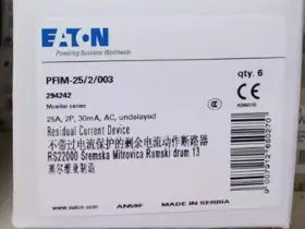 Pfim-25 Eaton Pfim-25/2/003 One Brand New Leakage Switch