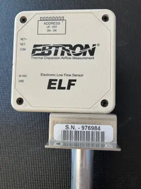 Ef-n1120-t-16 Ebtron Elf 16 Inch Airflow And Temp Sensor Bacnet/modbus