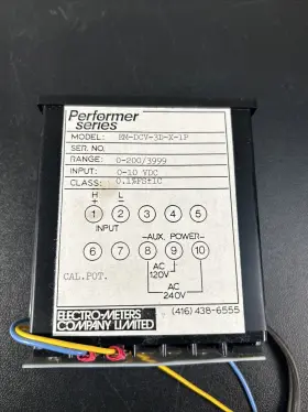 Em-dcv-3d-x-1p Electro-meters Performer Series Display Rpm Meter. Model #2