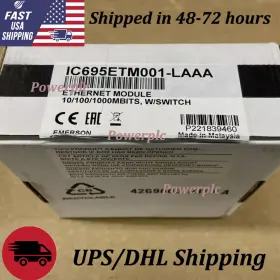 Ic695etm001-laaa Emerson Ip Ethernet Module For Rx3i Plc New In Box Us Free Tax