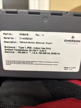 Vn8a16 Emerson Liebert Vn Network Switch Ethernet 16 Port