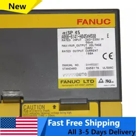 A06b-6141-h045 Fanuc 1pc A06b-6141-h045#h580 Spindle Amplifier New One Fast Shipping A06b-6141-h045 Fanuc 1pc A06b-6141-h045#h580 Spindle Amplifier New One Fast Shipping