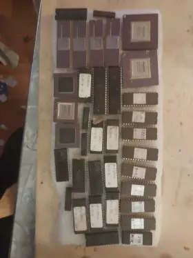 Mb66vh102a Fanuc Ic Chips Lot Mb8739ae Mb60h110 Eprom Axis Control Gold Legs