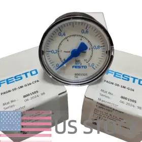 8001505-pagn-50-1m-g14 Festo 1pc New For 8001505 Pagn-50-1m-g14 Pressure Gauge In Box Brand