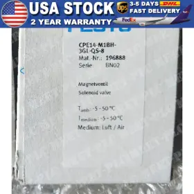 Cpe14-m1bh-3gl-qs-8 Festo One New 196888 Solenoid Valve Free Ship #yp1