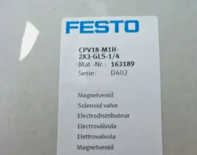 Cpv18-m1h-2x3-gls-1 Festo Cpv18m1h2x3gls14 New Cpv18-m1h-2x3-gls-1/4 163189 Solenoid Valve