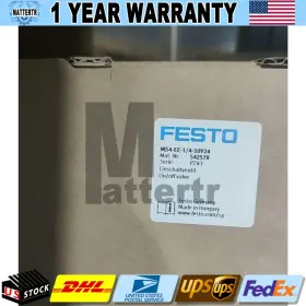 Ms4-ee-1 Festo Ms4-ee-1/4-10v24 Us Free Tax New 542578 On/off Valve