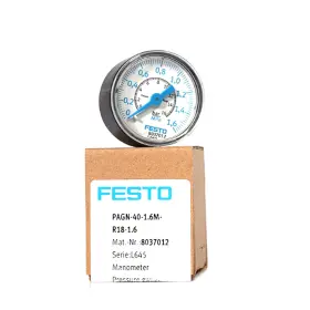Pagn-40-1.6m-r18-1.6 Festo 8037012 1 Pcs New In Box Pressure Gage