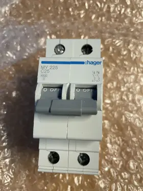 My-225 Hager My225 - 2p C25 4.5ka 2m Circuit Breaker Made In France