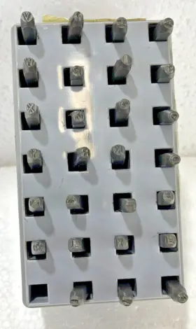 20200 Hanson Ch 1/8 Inch Standard Letter Steel Stamps A-z #3
