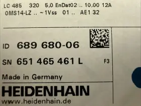 Heidenhain 689680-04 Lc 485 220 5 M Linear Scale Endat02 557649-06 Id 689680-06 New In Box