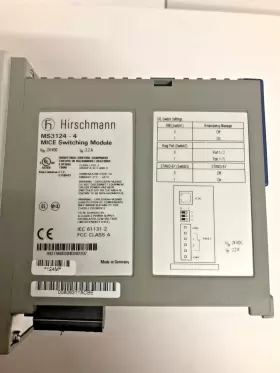 Mm2-4tx1 Hirschmann Ms3124-4 Mice Switching Module With 4 Media Modules #3
