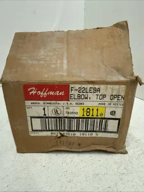 F-22le9a Hoffman Wireway 90 Elbow Nema Type 12 Lay-in Top Opening Steel Nos