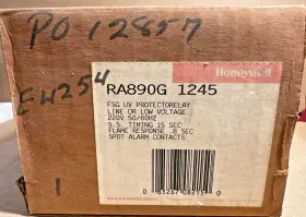 Ra890g1245 Honeywell New Sealed Fsg Uv Protectorelay Burner Controller Fast Ship