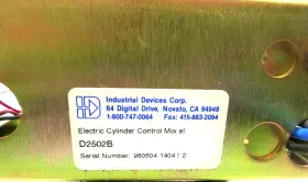 D2502b Industrial Devices Corp. Electric Cylinder Control Unit Not Tested Used #3