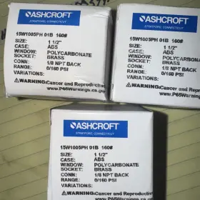 Mros100130766-15w1005h01b160 Industrial Mro Ashcroft 15w1005h01b160#-agp 0/160psi Nsmp N 3 Gauges