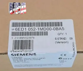 6ed1052-1md00-0ba5 Industry 1pcs New Siemens 12/24rc Logic Mod Displ