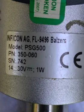 Psg500 Inficon Pirani Standard Vacuum Gauge 350-060 #3