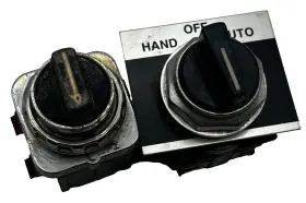 H31xno Ite Lot Of 2 Assorted Push Button Black Imperial Corp Contact Block
