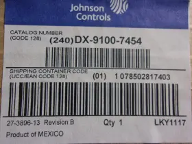 Dx-9100-7454 Johnson Controls Controller Factory Repaired #3