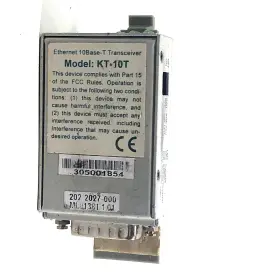 Kt-10t Kti Networks Ethernet Transceiver Kt-10t Kti Networks Ethernet Transceiver