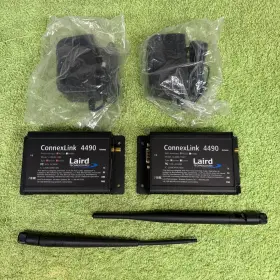Cl4490-1000 Laird Lot Of 2 Connexlink With Antenna And Power Supply