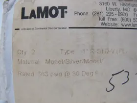 8142074a Lamot Continental Lot Of 2 New Bursting Rupture Pressure Relief Disc 1 Inch R-std-c-v #2