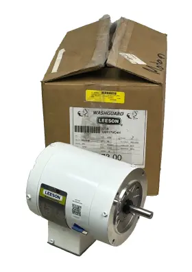 Leeson Washguard C6t17vc4h 1/2 Hp Electric Motor 113473.00 Model New Surplus