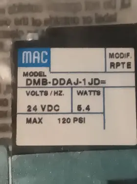 411a-boa-dm-ddaj-1jd M A C 411aboadmddaj1jd New Mac Valves Inc. / Dmb-ddaj-1jd Solenoid Valve D5c