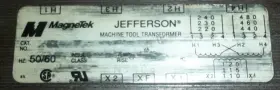 N9406 Magnatek Jefferson 50/60hz Machine Tool Transformer #3