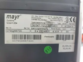 047.138.2 Mayr Systeme Tendo-dd4 Typ 01/047.138.2/230v-480v Used Working Condition #2